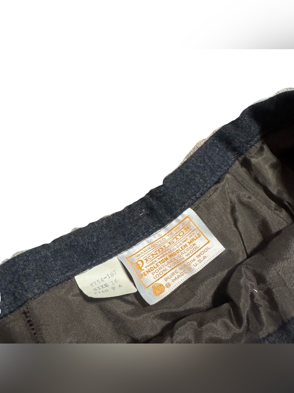 Pendleton Women's Wool Trouser Pant Size 30 Satin Lined Straight Vintage NWT - Picture 4 of 6
